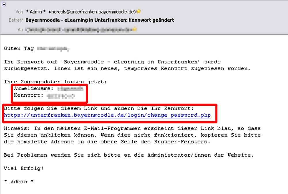 zweite Mail zweite Mail